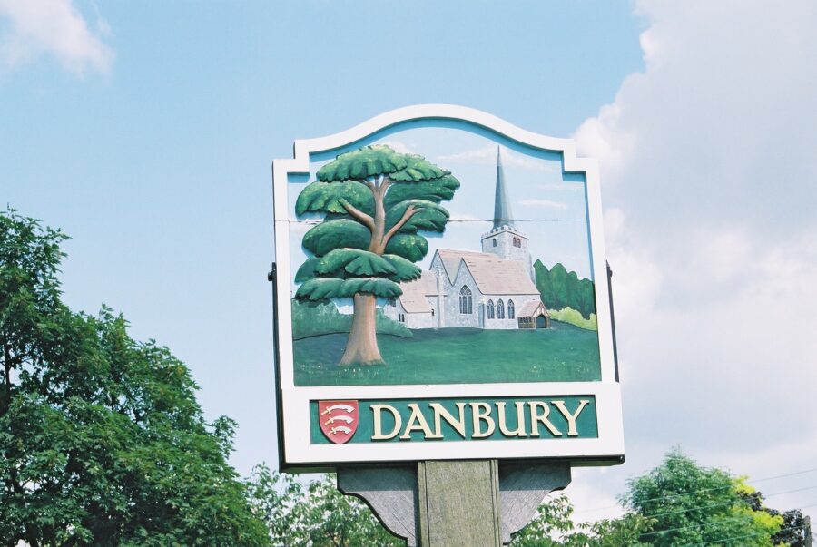 Danbury Village sign